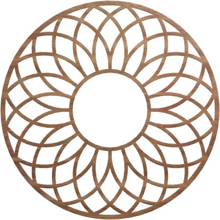 Ekena Millwork Cannes Wood Fretwork Pierced Ceiling Medallion, Walnut, 38"OD x 13"ID x 3/8"T CMWP38X38X0375CNWA